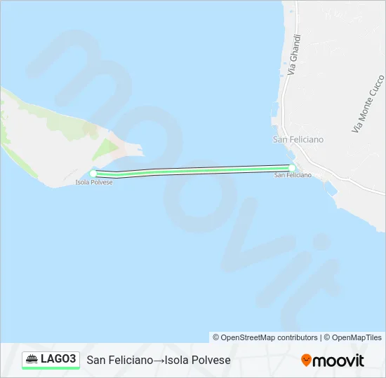 LAGO3 Ferry Line Map