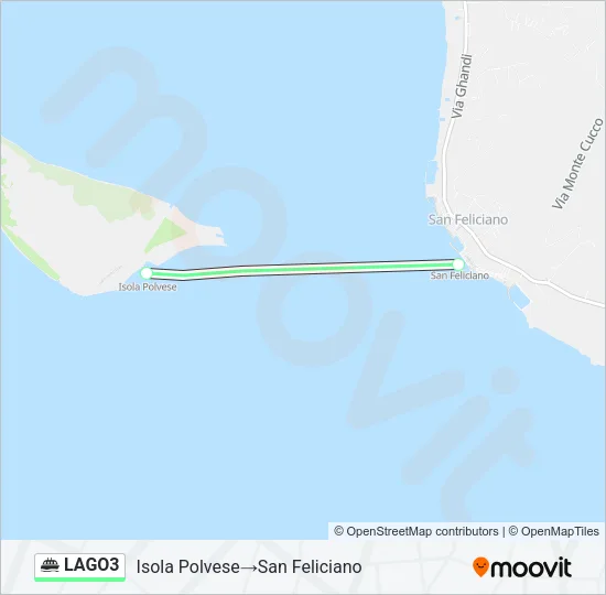 LAGO3 Ferry Line Map