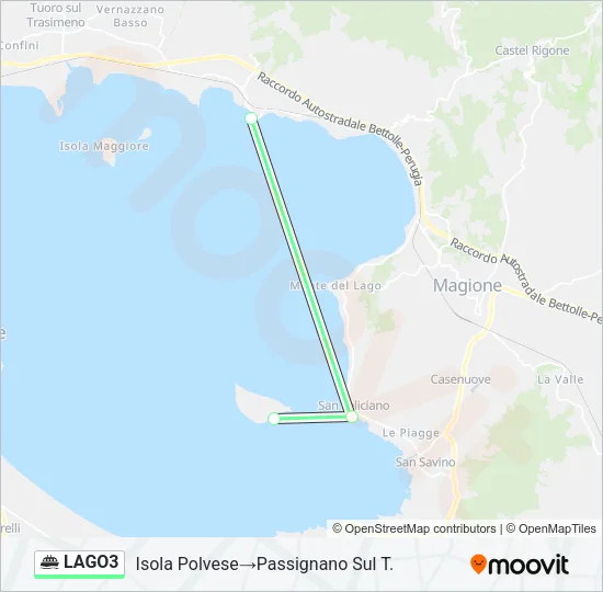 LAGO3 Ferry Line Map