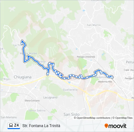 Z4 Bus Line Map