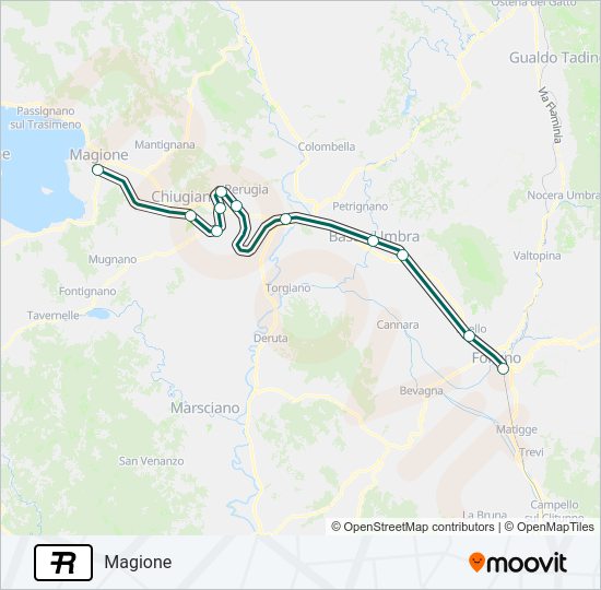 R Train Line Map