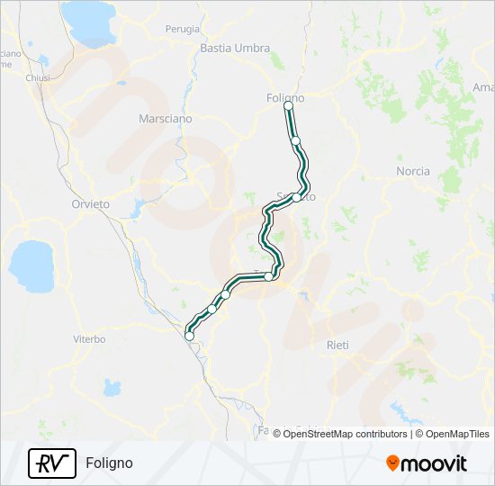 RV Train Line Map