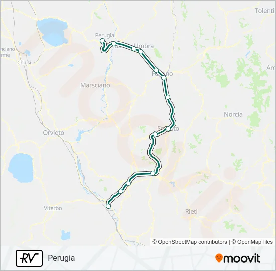 RV Train Line Map