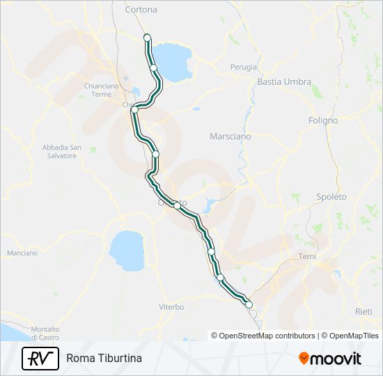 RV Train Line Map