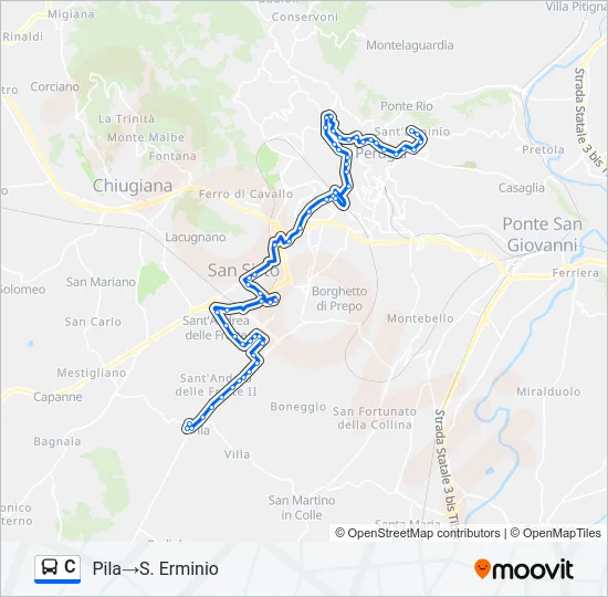 C Bus Line Map
