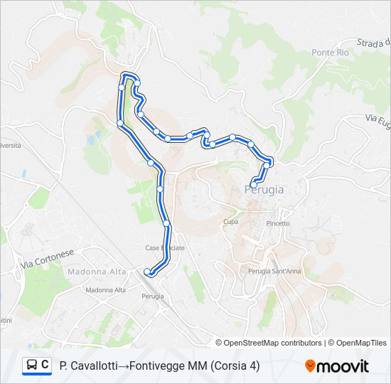 C bus Line Map