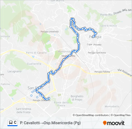 C Bus Line Map