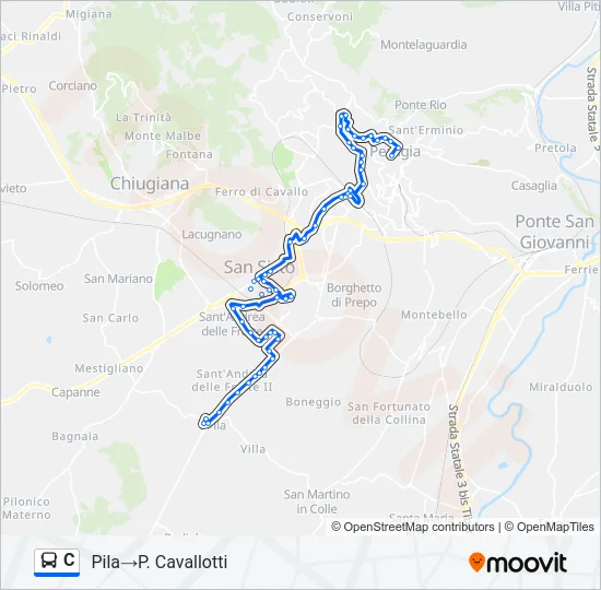 C Bus Line Map