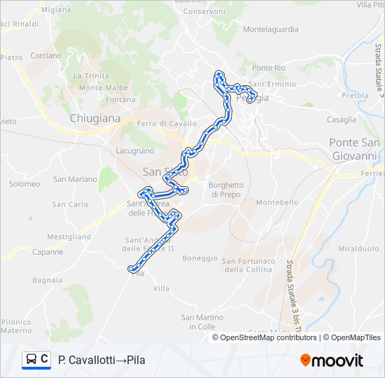 C bus Line Map