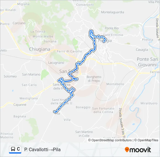 C Bus Line Map