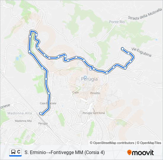 C bus Line Map