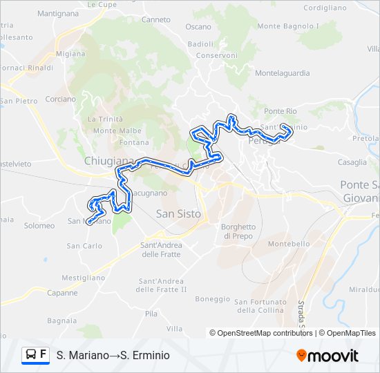 F Bus Line Map