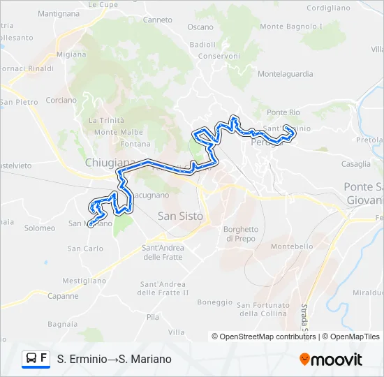 F Bus Line Map