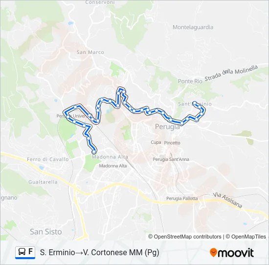 F Bus Line Map
