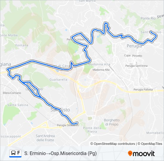 F Bus Line Map