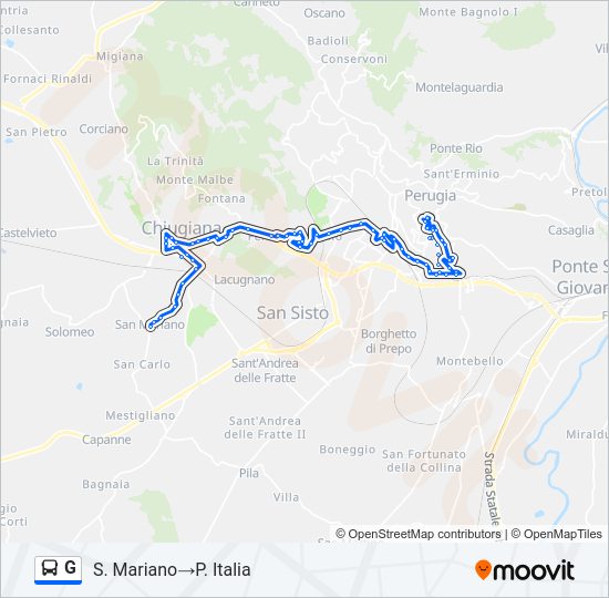 G bus Line Map