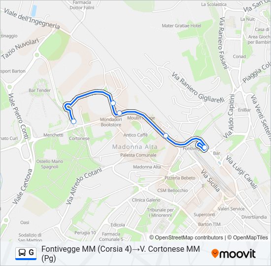 G bus Line Map