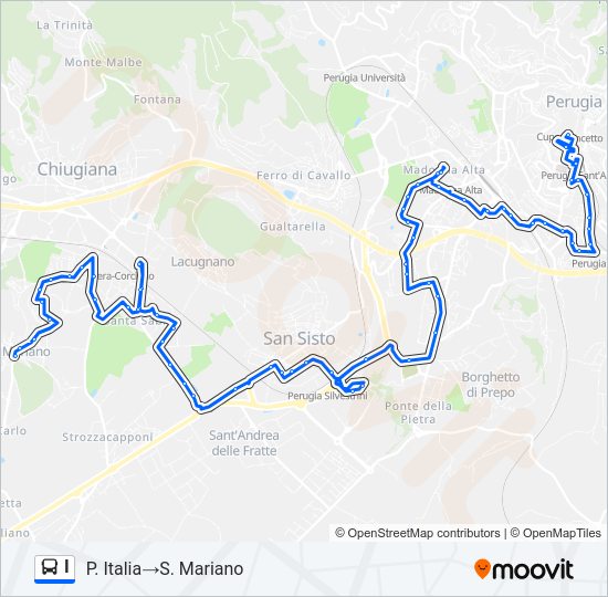 I bus Line Map