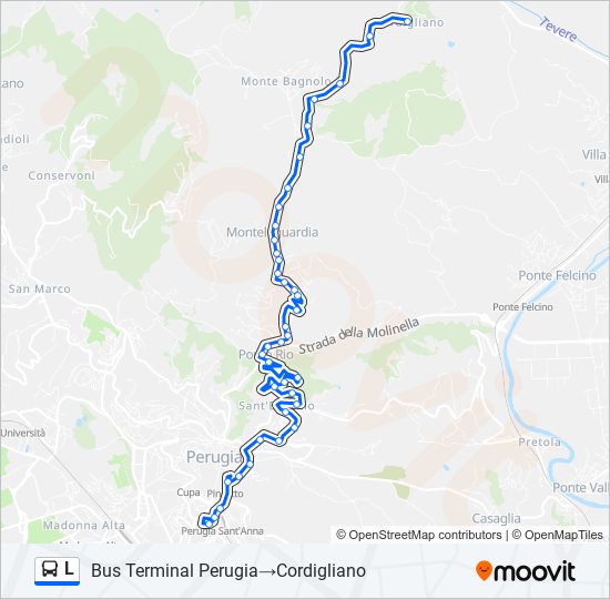 L bus Line Map