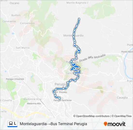 L Bus Line Map
