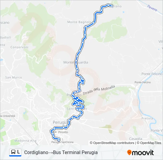 L Bus Line Map
