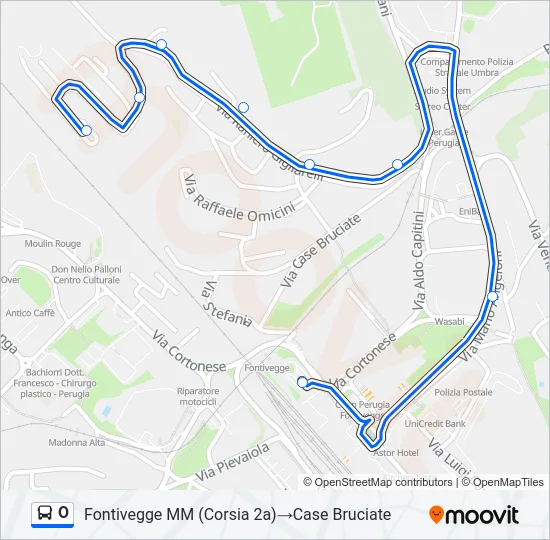 O Bus Line Map