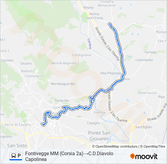 P bus Line Map