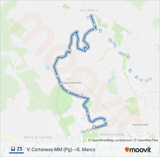 Z5 Bus Line Map