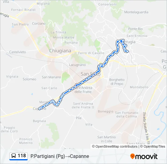 118 Bus Line Map