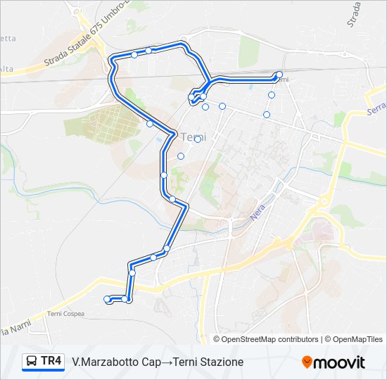 TR4 bus Line Map