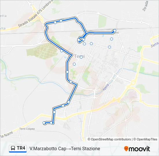 TR4 Bus Line Map