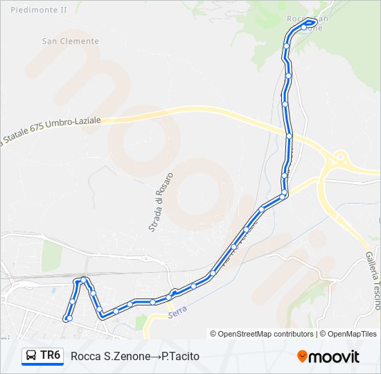 TR6 bus Line Map