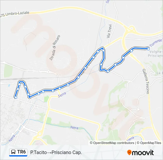 TR6 Bus Line Map