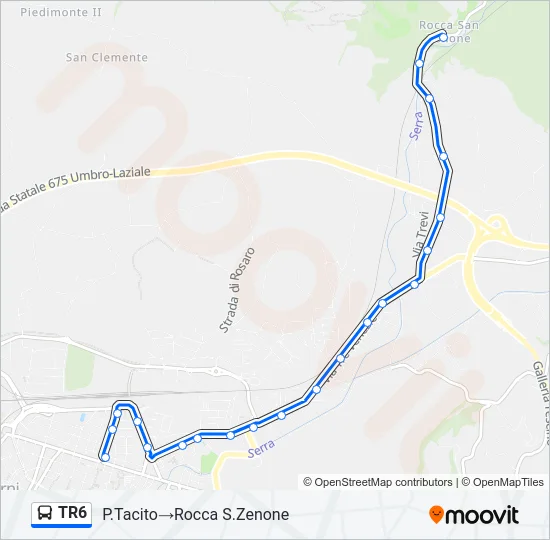 TR6 Bus Line Map