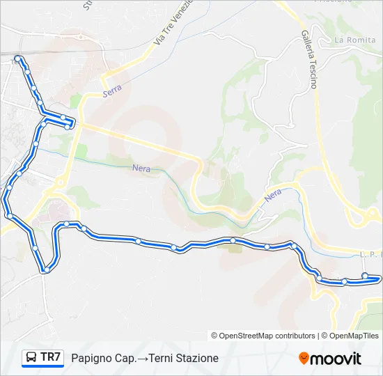 TR7 Bus Line Map