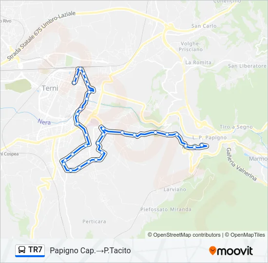 TR7 Bus Line Map