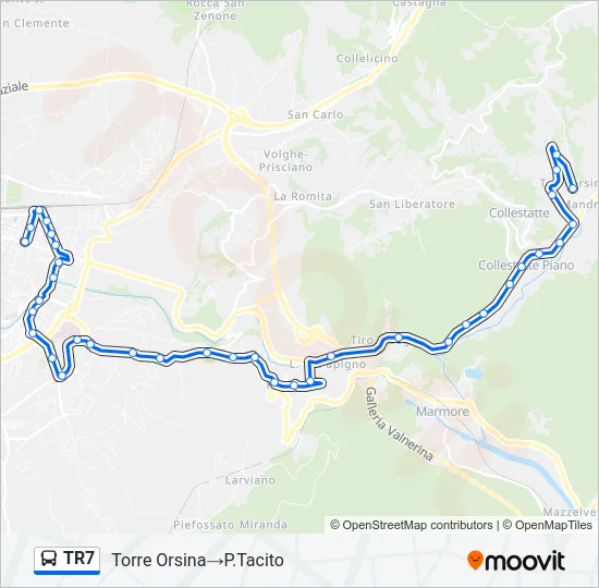 TR7 Bus Line Map