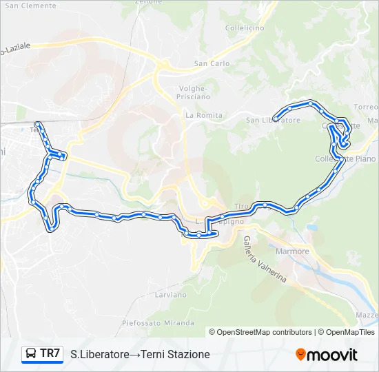 TR7 Bus Line Map