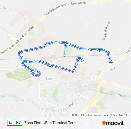 TR7 Bus Line Map