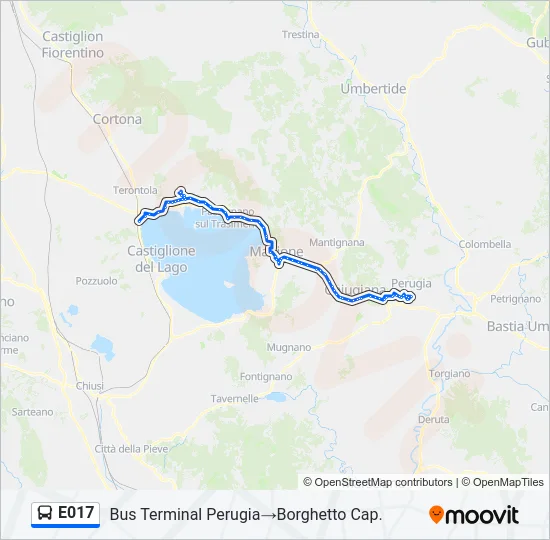 E017 Bus Line Map