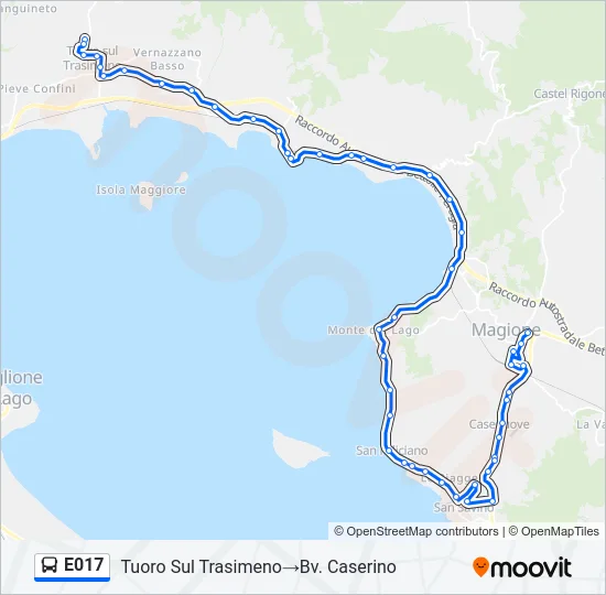 E017 Bus Line Map