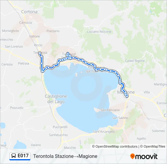 E017 Bus Line Map