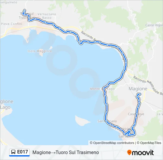 E017 Bus Line Map