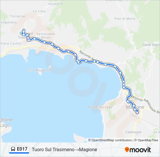 E017 Bus Line Map