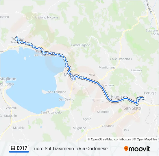 E017 Bus Line Map