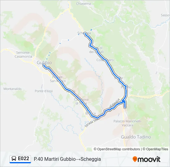 E022 Bus Line Map