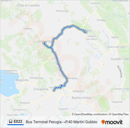 E022 Bus Line Map