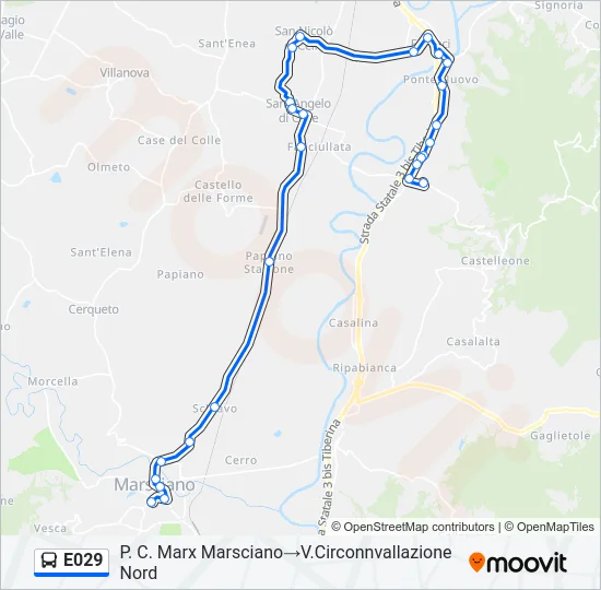 E029 Bus Line Map