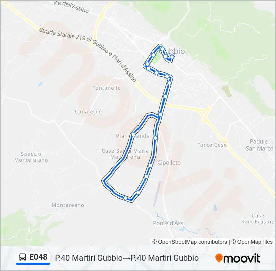 E048 Bus Line Map