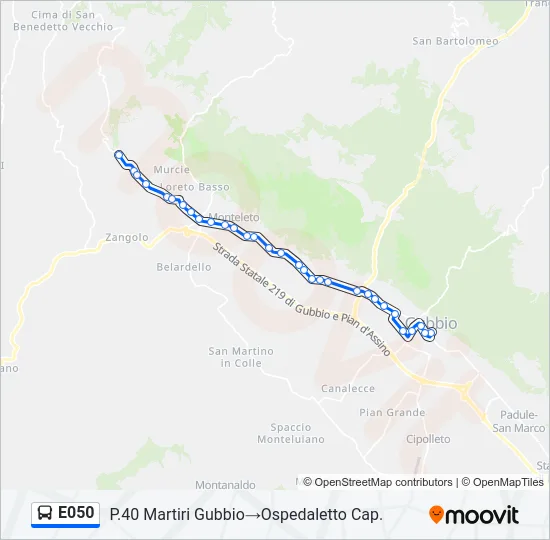 E050 Bus Line Map